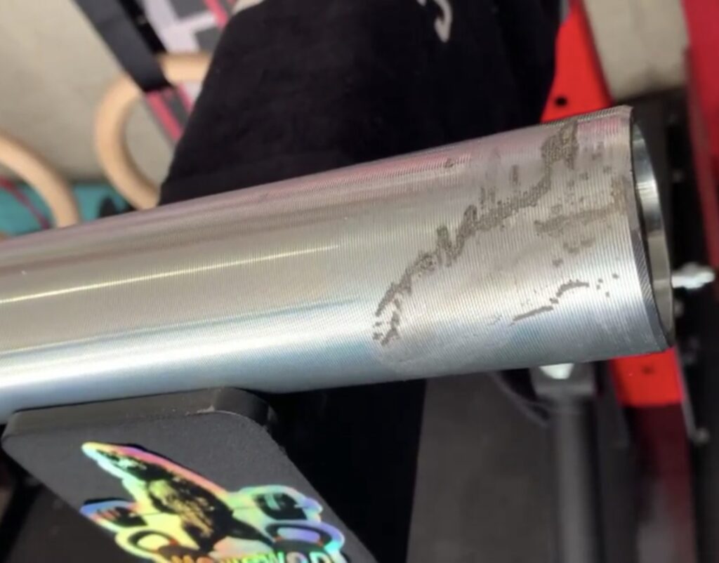 example of defects from a boneyard bar