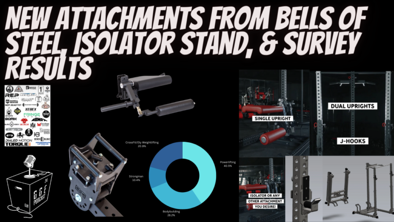 New Attachments from Bells of Steel, Isolator Stand, & Survey Results -Episode #173