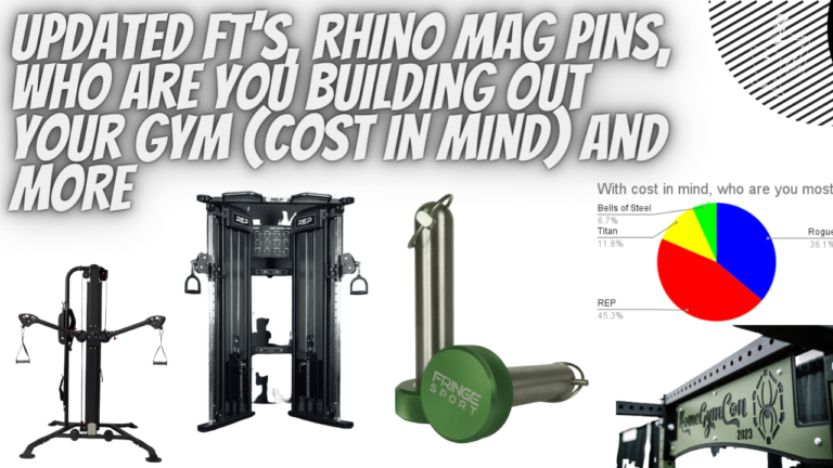 Episode 170: WE BACK – Updated FT’s, Rhino Mag Pins, Who Are You Building Out Your Gym (Cost in Mind) and MORE