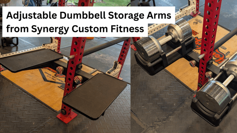 Adjustable Dumbbell Storage Arms from Synergy Custom Fitness